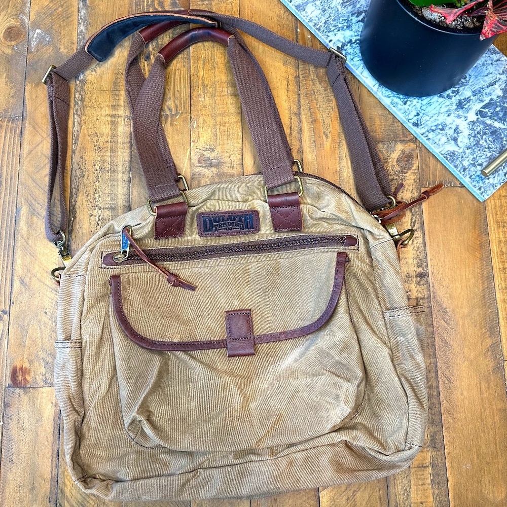 Duluth Trading Co. Oil Cloth Business Tote